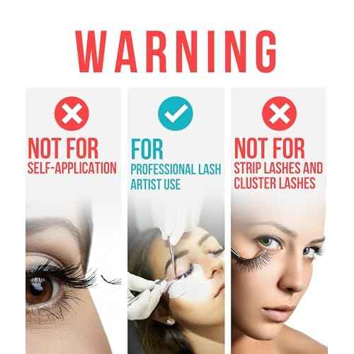 Sensitive Eyelash Extension Glue Stacy Lash 0.17fl.oz/5ml / 5-6 Sec Drying time/Retention ? 4-5 Weeks/Black Adhesive/Professional Supplies