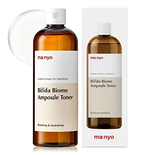 MANYO FACTORY Bifida Biome Ampoule Toner 13.5 fl oz (400ml) Moisturizing Toner for Face, 5-types-of Hyaluronic Acid, Daily Firmness, Korean Skincare for Women and Men