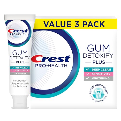Crest Gum Detoxify Plus Antibacterial Fluoride Toothpaste - 4.5 oz (3 Pack)