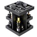 Black Wooden Cologne Organizer for Men | 360° Rotating