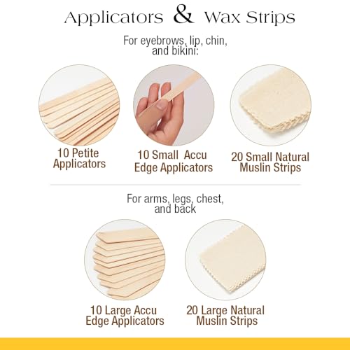 GiGi Wax Warmer Hair Removal Kit ? Professional Waxing Kit Women with Hard Wax, Pre & Post Applicators for Face, Body, Arms, and Legs, At-Home & Salon Use