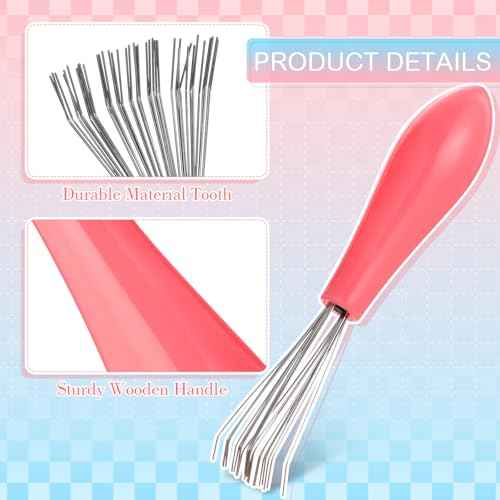 Boao 4 Pcs Hair Brush Cleaning Set Tool Mini Hair Cleaning Brush Cleaner Tool for Removing Dust Home Salon Use(Green)