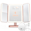 EASEHOLD Rechargeable LED Makeup Mirror with 10X Magnification