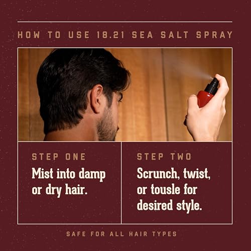 18.21 Man Made Sea Salt Spray for Men | Texturizing