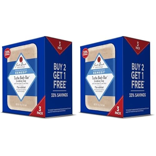 Jack Black - Turbo Body Bar Scrubbing Soap, 6 oz - Amazon Exclusive,(Pack of 6)