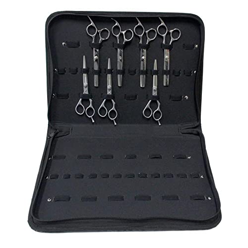 PU Leather Hair Scissors Case – 24 Pockets Barber Organizer