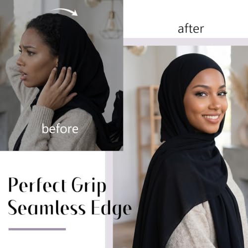 Dreamlover Black Wig Grip Band for Hijab & Half Wigs Non-Slip Headband