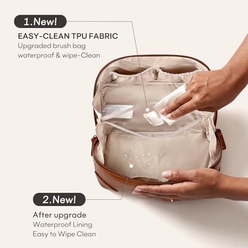 Mibasies Large Capacity Waterproof Makeup Bag for Travel