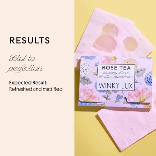 Winky Lux Rose Tea Oil Blotting Sheets – Shine Control