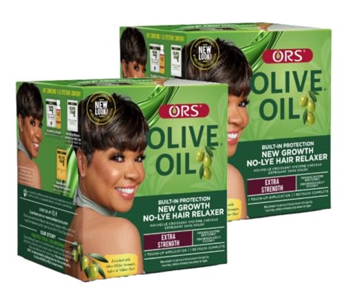ORS Olive Oil No-Lye Hair Relaxer Extra Strength (Pack of 2)
