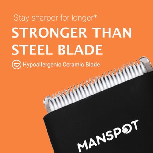 MANSPOT Manscape Groin & Body Hair Trimmer & 10000-RPM Nose & Ear Hair Trimmer