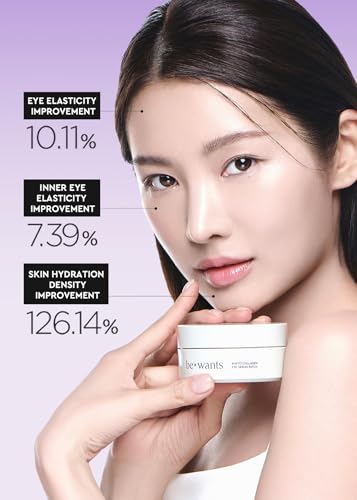BE+WANTS Under Eye Patches for Puffy Eyes & Dark Circles, Collagen & Hyaluronic Acid, 60 Patches