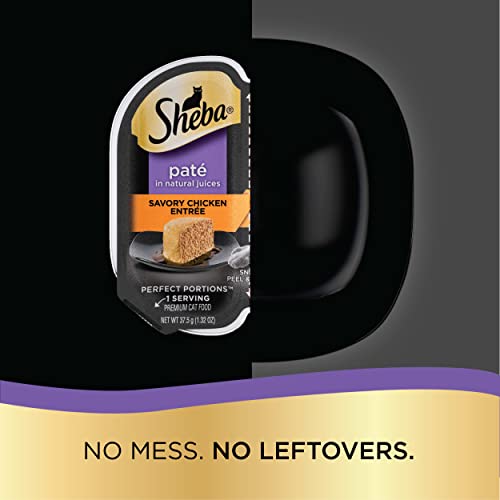 Sheba Perfect Portions Pate In Natural Juices Signature Savory Chicken Entrée Twin Pack Wet Cat Food, 2.6 Oz