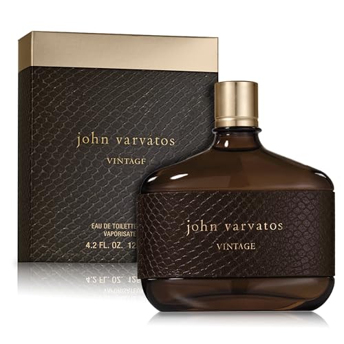 John Varvatos Vintage Eau de Toilette Spray 4.2oz Aromatic Chypre Fragrance with Quince, Patchouli & Tobacco