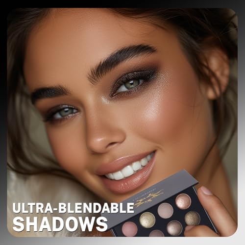 UCANBE Baked Eyeshadow Palette - 16 Highly Pigmented Shades