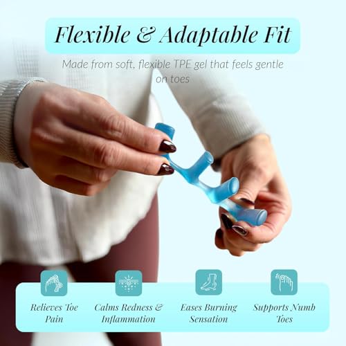 JoyaToes Toe Separators Small - Soft Gel Spacers for Yoga & Recovery