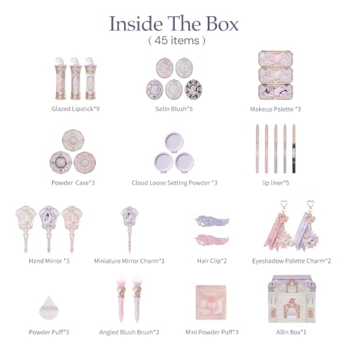 Flower Knows Knight Unicorn 45-Piece Beauty Gift Set