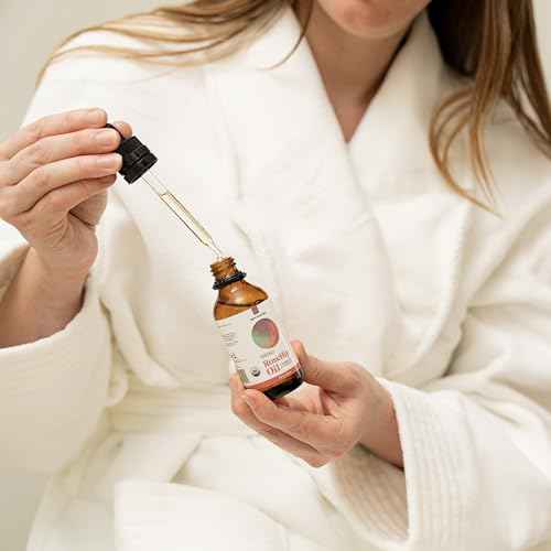 Organic Rosehip Oil, Cold Pressed Rosehip Oil for Face, Skin Care, Gua Sha, and Hair Care, USDA Certified Organic 100% Pure, Hexane Free, 2 Fl Oz.