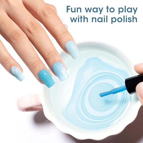 GELLEN Teal Nail Polish Set - 6 Fast Drying Colors for Spring