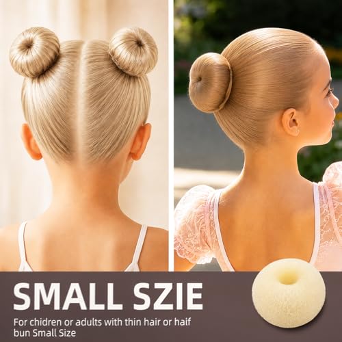Blonde Bun Maker Kit with 4 Donut Hair Buns & Accessories