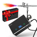 PELCAS Airbrush Gun with Compressor & LCD Display