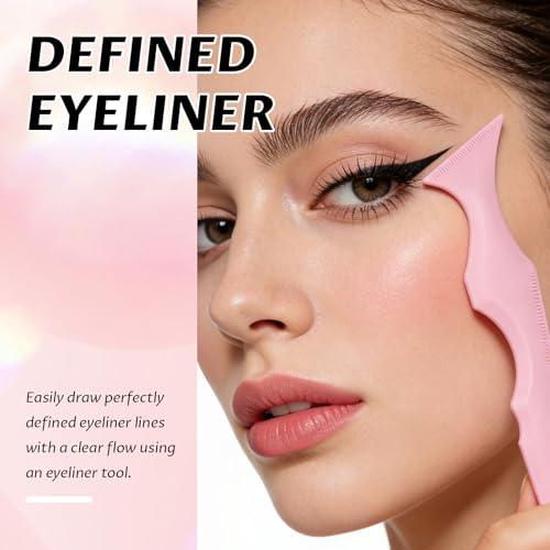 DAGEDA Eyeliner Stencils Silicone - 2Pc Eyebrow & Eye Makeup Tool