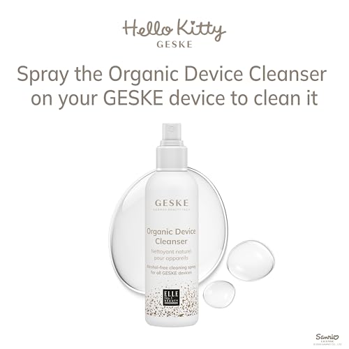 GESKE & Hello Kitty SmartAppGuided¢â Facial Hydration Refresher | 4 in 1 | Water Atomizer | Moisturizing Spray Machine | Face Mister | Humidifier for Natural Glow | Reduce Redness & Dry Skin