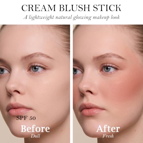 Re. Misoo SPF 50 Pink Sky Blush Stick for Cheeks & Lips - Water-Resistant