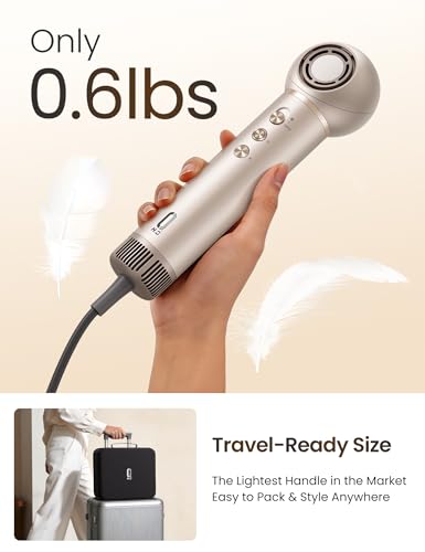 O.H.B 8-in-1 Hair Dryer Brush with Auto-Wrap Curlers