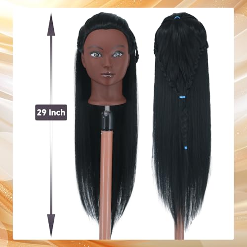 Mannequin Head with Hair 26-28" for Styling & Braiding