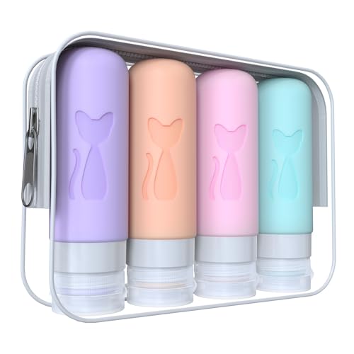 Zafit TSA Approved 3oz Leakproof Travel Bottles Set of 4