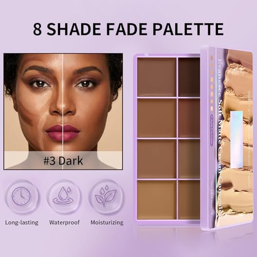 8 Color Cream Concealer Palette for Flawless Coverage