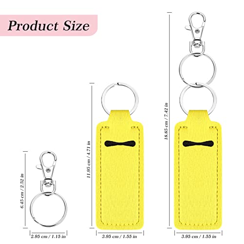 Chapstick Holder Lip Balm Sleeves Pouch Portable Lipstick Lip Gloss Holder Bags With Clip for Women