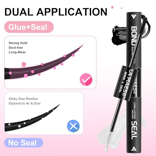 La Maesii Lash Bond and Seal - Waterproof Cluster Lash Glue Pack 2