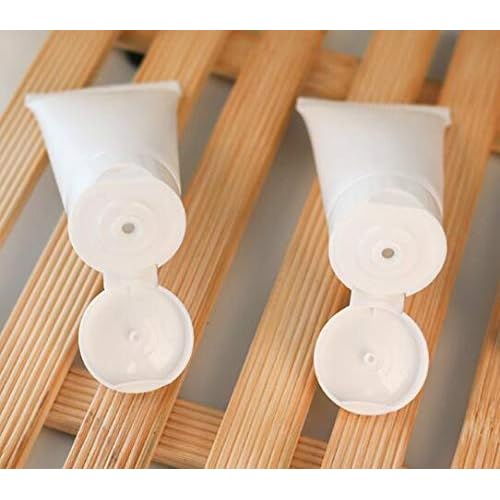 20Pcs 100ml 3.4oz Empty Plastic Squeeze Tubes Refillable Travel Bottles with Flip Cap for Lotion Shampoo Cosmetics Toiletries Travel Size Containers Leak Proof