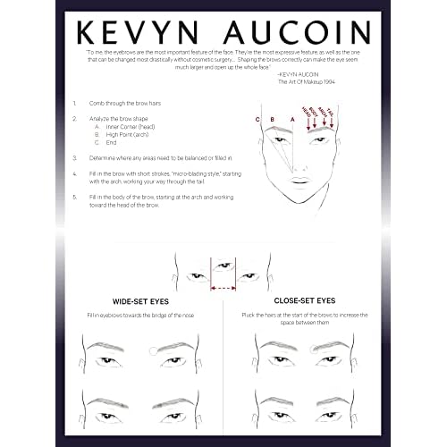 Kevyn Aucoin The Precision Brow Pencil, Brunette: Ultra slim, thin and strong. Retractable plus spoolie brush. Pro makeup artist go to. Sculpt, define and shape eyebrows. Stay put, smudge-proof.