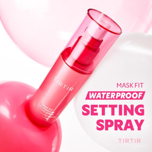 TIRTIR Waterproof Setting Spray ? 24 Hour Long Lasting Fix, Sweatproof Water Resistant Makeup Finisher ? Ethanol Free, Semi Matte Finish for Oily Skin ? Korean Makeup Fixer (Pack of 2)