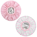Deep Conditioning Hair Treatment Caps, 2 Pack - Pink Reusable