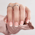 BTArtbox French TIp Press on Nails Toenails Short - Timeless Grace & Classic White