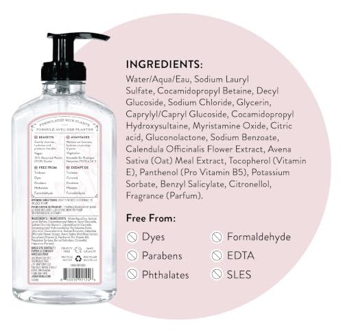J.R. Watkins Rosewater Gel Hand Soap, 3 Pack 11 Fl Oz