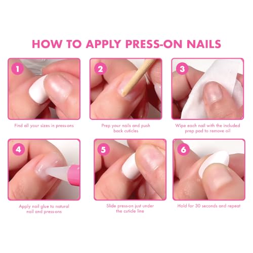Olive & June Maximalist Sky Chrome Press-On Nails - Real-Looking, Salon-Quality Fake Nails