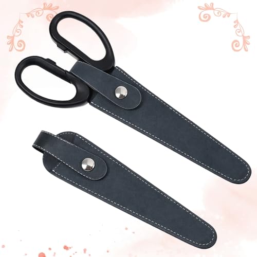 2-Pack Hair Scissor Case with Zipper & Suede Leather