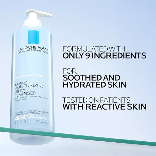 La Roche-Posay Toleriane Moisturizing Milky Cleanser for Sensitive Skin - 13.5oz