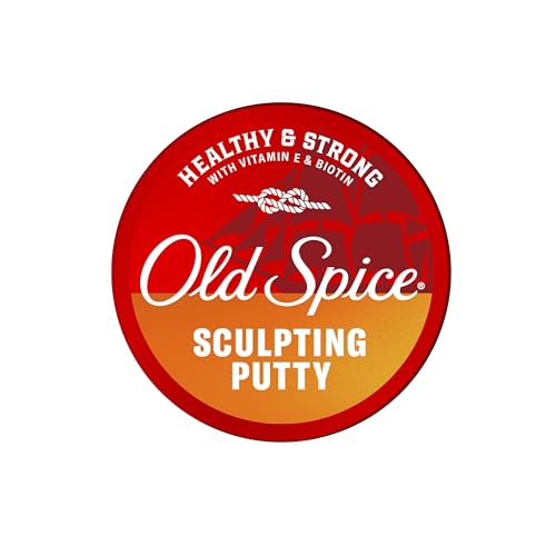 Old Spice Sculpting Putty for Men, Healthy & Strong with Vitamin E & Biotin, Men's Hair Styling Putty, High Hold, Matte Finish, 2.22 oz