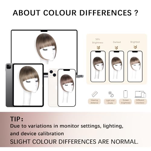 LEEONS Clip-In Bangs Hair Piece | Synthetic Hairpiece