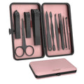 ZIZZON 10-Piece Travel Manicure Set - Stainless Steel Nail Clipper Kit