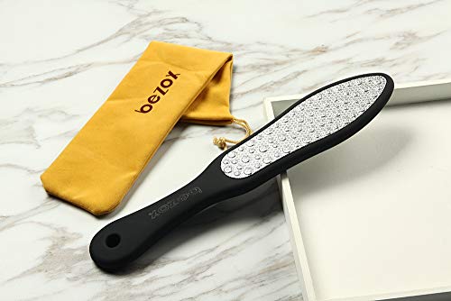 BEZOX Double-Sided Stainless Steel Foot File & Callus Remover Rasp
