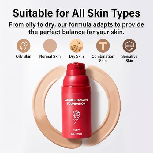 Color Changing Foundation with SPF 15 | Skin Tone Adapting Liquid