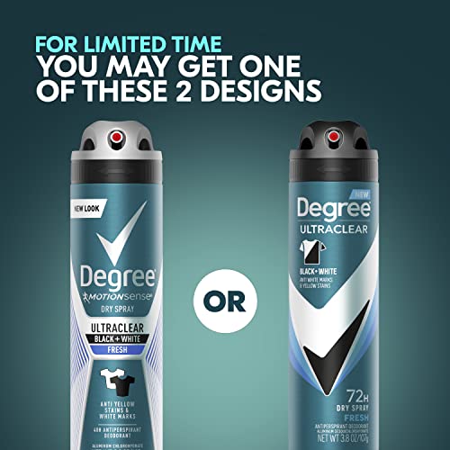 Degree Men UltraClear Antiperspirant Spray 3-Pack | 72-Hour Protection