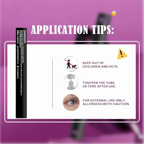 GAQQI Waterproof Lash Cluster Glue & Seal - 10ml, Black, Lash Bond & Seal
